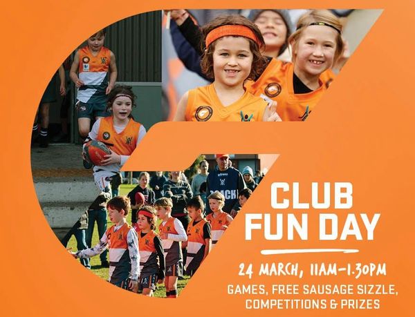 Club fun day this weekend!!